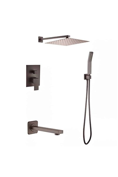 Aquaroo AQUAROO 3-in-1 built-in shower set, square frame 20 cm, SUS 304, Opti...