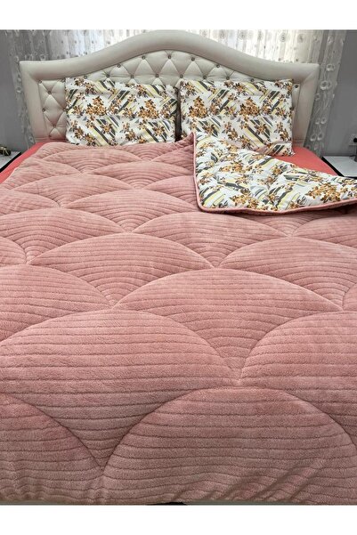 NANOSOFT Cuvertură Welsoft cu dungi cu o singură pudră și 1 față de pernă