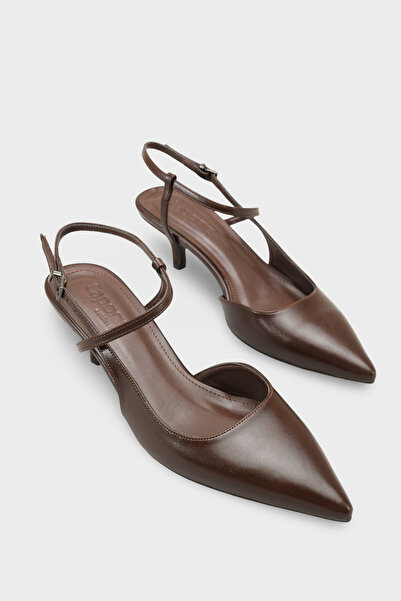 Capone Outfitters Pantofi de damă Perla cu toc mediu cu curea la gleznă cu vâ...