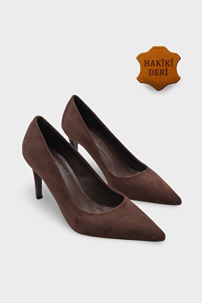 Capone Outfitters Rhonda Mid-Heeled Daily Stylish Lining Genuine Leather Stil...