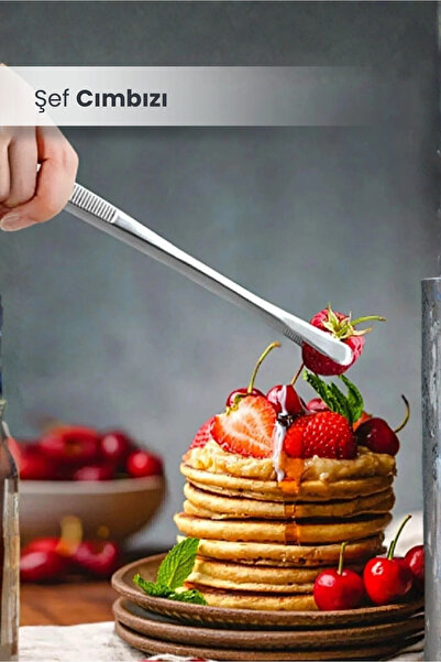 Orvila ماسترشيف شيف ملقط معدني 25 سم - ملقط زينة