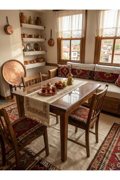 MORENELLEAURA غطاء طاولة شفاف من البولي فينيل كلوريد بسمك 1.4 مم، قاعدة غير ق...