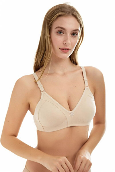 YESENİA Unpadded, Wireless, Non-Wired, Cotton Combed Cotton Gathered Minimize...