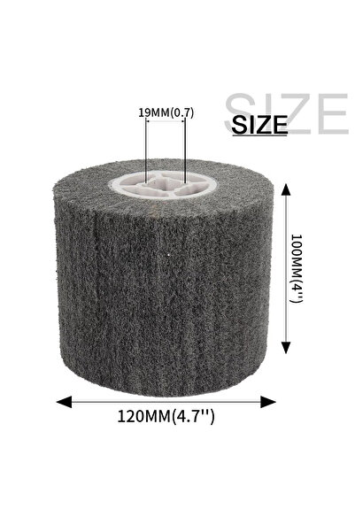 Choice6 أسطوانة تلميع P400 مقاس 100*120 مم، عجلة تلميع، سلك نايلون معدني، فرش...