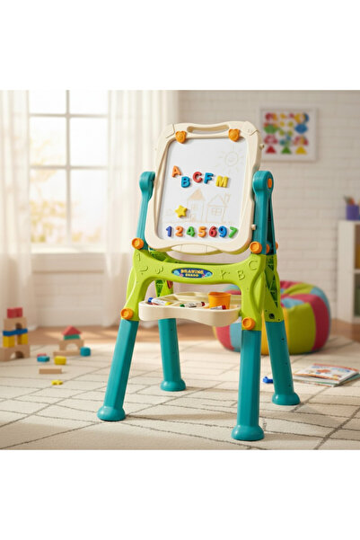 PROCART Tablă magnetică și de scris cu 2 fețe, 40x50 cm, înălțime reglabilă 8...