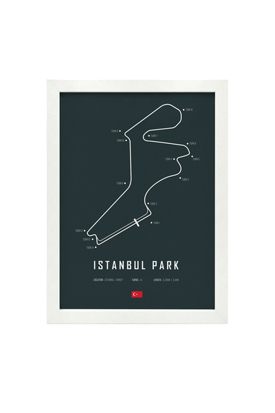KAYNOCK İstanbul Park Poster Tablo, İstanbul Grand Prix, Formula 1, Dijital T...