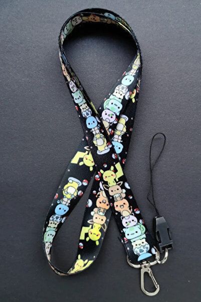 Apptakı Desenli Boyun Askı İpi Yaka Kartı Boyun Askısı Telefon Askısı - ASK0269