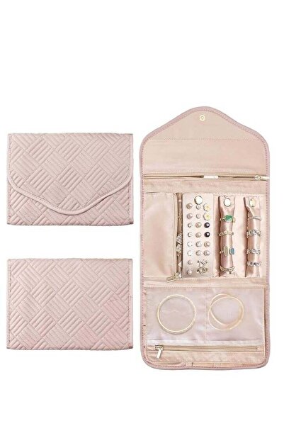 Arabest حقيبة تنظيم مجوهرات السفر، علبة تخزين مقسمة للقلائد والخواتم، محمولة،...