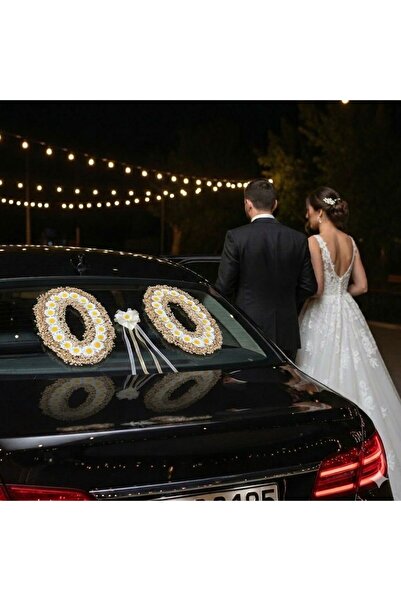 Petaliza Gelin Arabası O Harfi Papatya Ve Şoklanmış Cipso Çiçeği Ile Süslü 25...