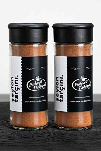 Baharat Dükkanı Seylon Tarçını Toz 40gr (cam) 2'li Set
