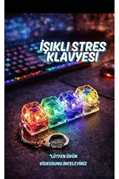 NEWSTORE HOME Işıklı Klavye-Stres Giderici Anahtarlık