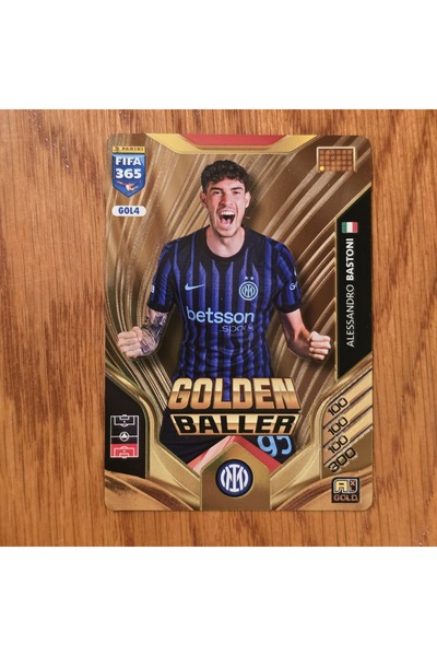 Panini 2026 Alessandro Bastoni Golden Baller Oyun Kartı - GOL4