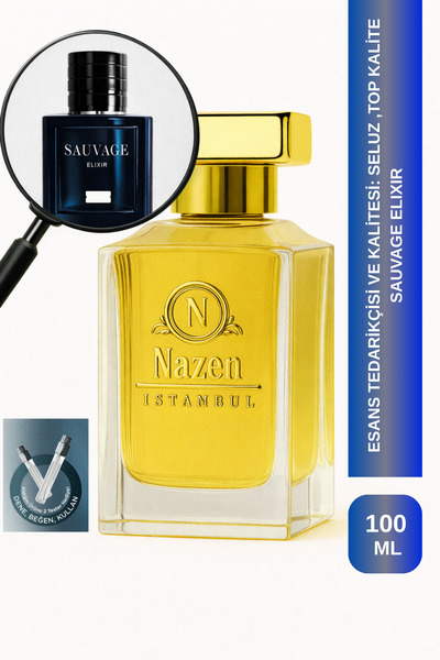 Nazen İstanbul Sauvage Elixir| Meyan Kökü -Amber - Sandal - Tarçın | Güçlü ve...