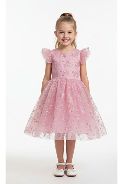 Mnk Baby&Kids Rochie de seara pentru fete Narince M00778 ROZ