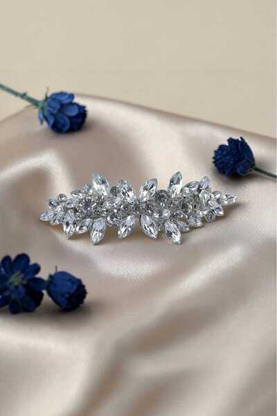 RALBAX Gypsophile Saç Aksesuarı – Işıltılı Kristal Taşlı, Markiz Kesim Şık Ka...