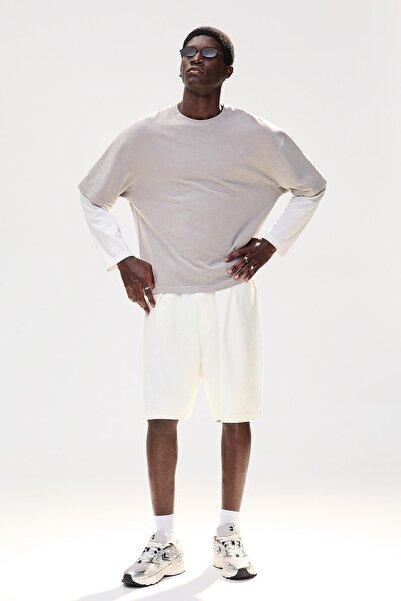 Bershka Dokulu şardonlu bermuda