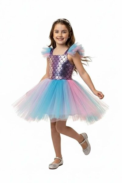 Mnk Baby&Kids Rochie pentru fetiță sirenă M00777 LILA