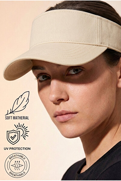 Verahed Șapcă de tenis cu vizor deschis în partea de sus, cu velcro reglabil ...