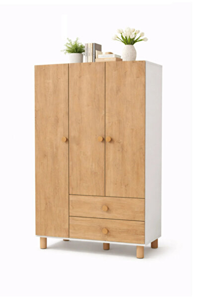 Cozibo Rio 3 Kapılı 2 Çekmeceli Gardrop