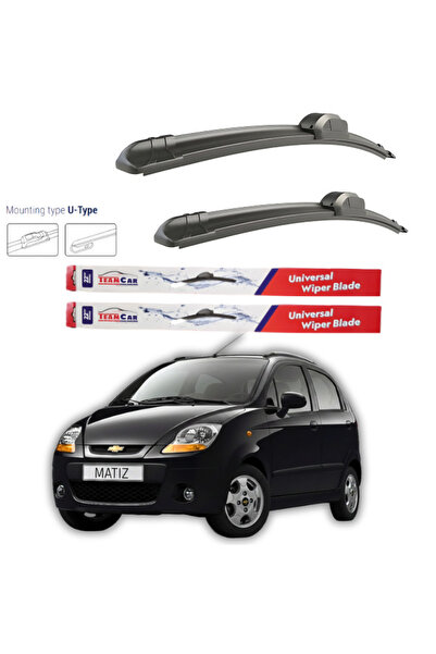 TEAMCAR Υαλοκαθαριστήρες Chevrolet Matiz (M200, M250) 2005-2010 Επίπεδα εμπρό...