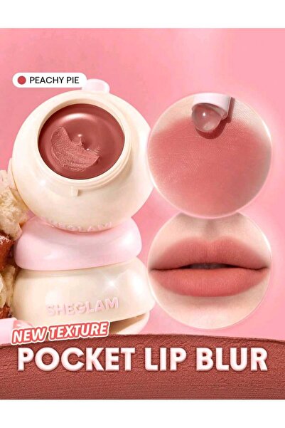 MyBalliStore Sheglam Bounce Putty Pocket Lip Pot Mat Ruj - Peachy Pie