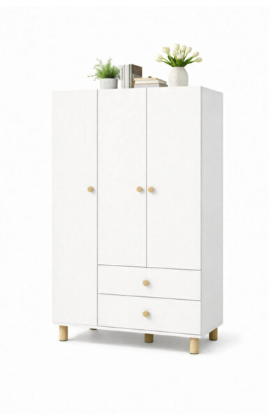 Cozibo Rio 3 Kapılı 2 Çekmeceli Gardrop