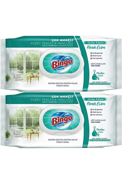 Bingo Clean Yüzey Temizlik Havlusu 96 Yaprak Sevilen Kokular Ferah Evim (2 Li...