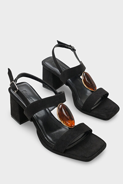 Capone Outfitters Pantofi de damă Ronni cu toc mediu și aplicații de piatră