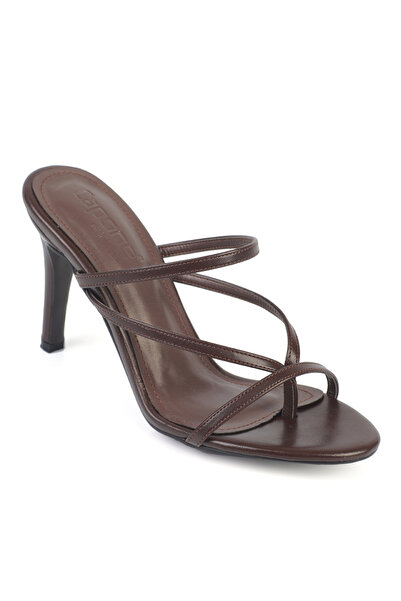 Capone Outfitters Vinnie Round Toe Luxury Medium Heeled Flip Flops Stylish Wo...