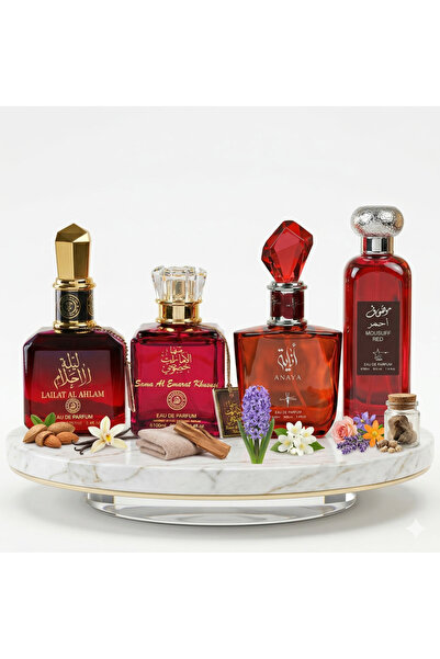 Dubai Set of 4 Arabian Perfumes for Women 100ML - Lailat Al Ahlam + Sama Khus...
