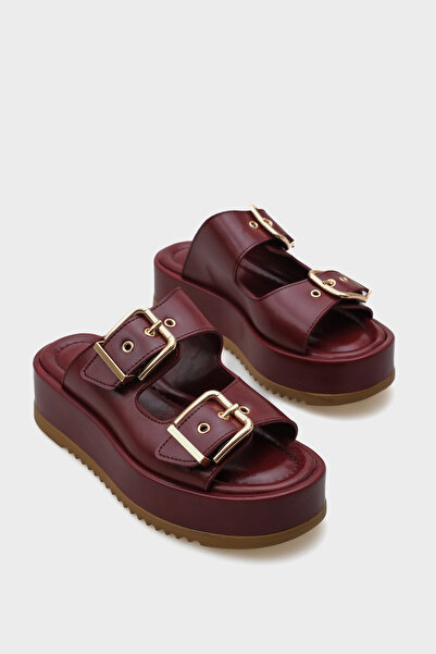 Capone Outfitters Дамски чехли Marley с двоен катарама и клин