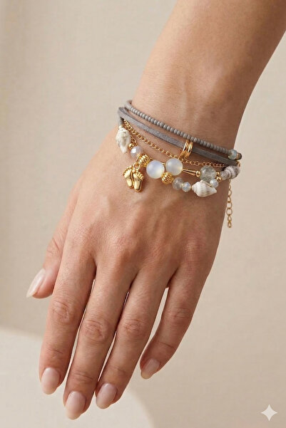 PETEK AKSESUAR سوار بوهيمي متعدد الألوان طبيعي