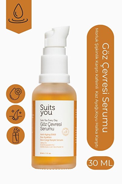 suitsyou Göz Çevresi Serumu Morluk Şişkinlik Karşıtı Kafeinli ( Kaz Ayağı,Koy...