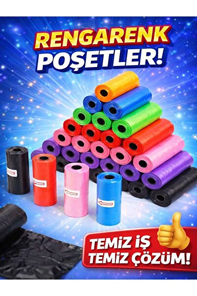 İNDİRİM PRO 32 Rulo Kedi Köpek Kaka Poşeti Köpek Kaka Torbası Evcil Hayvan Dı...