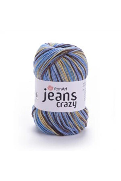 Yarnart جينز كريزي رخامي محبوك يدويًا بخيط رخامي-7202