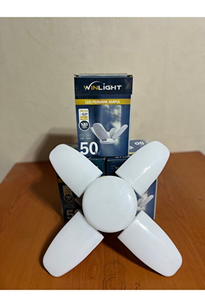 RUBATO 4+1 Pervane Ampul %90 Enerji Tasarruflu Ampul 50 Watt tekli