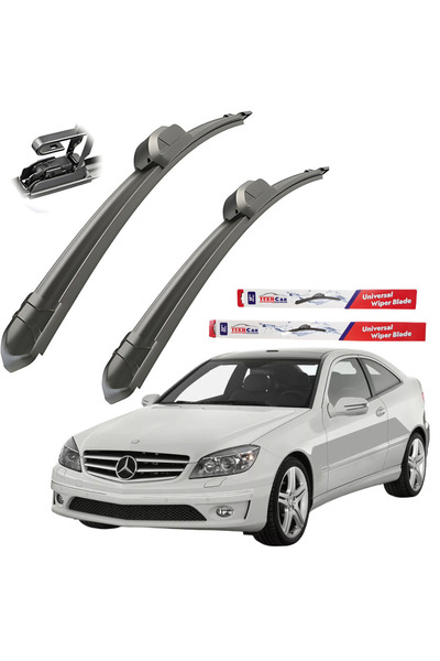 TEAMCAR Υαλοκαθαριστήρες Mercedes-Benz CLC Coupe (2008-2011) Flat Front Set