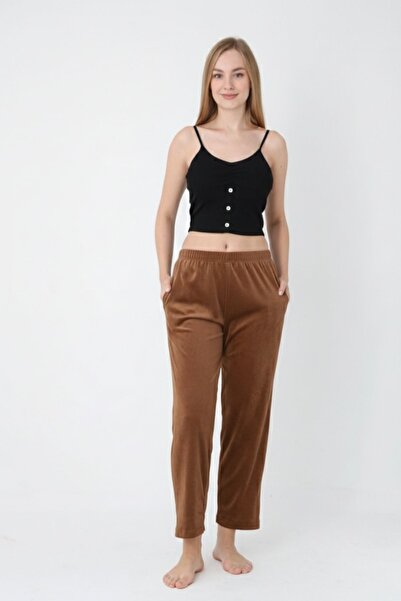 NETLY Women's Soft Velvet Winter Sweatpants with Pockets (Altinay)
