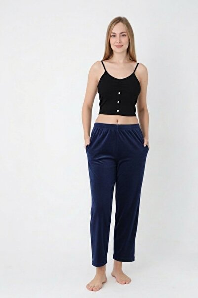 NETLY Women's Soft Velvet Winter Sweatpants with Pockets (Altinay)