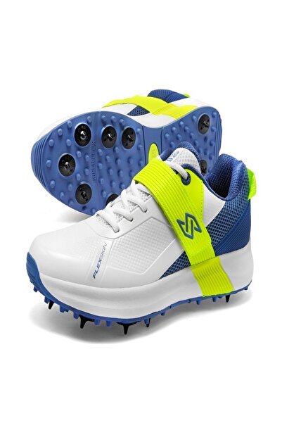 SOLM8 S60Pro Cricket Spike Shoes - Velcro Strap & Easy-Clean FlexSkin