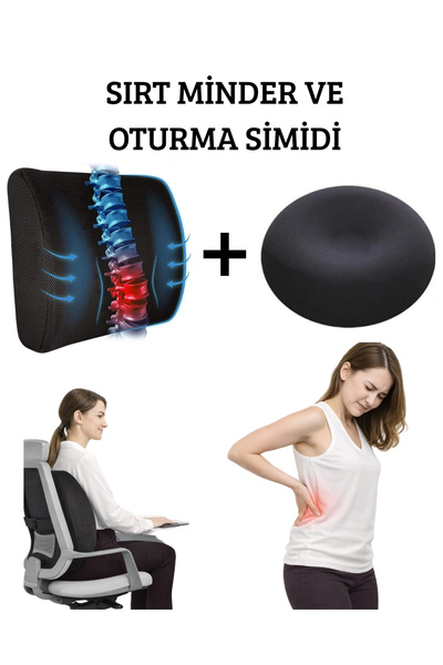 Ankaflex Ortopedik Oturma Simidi | Kuyruk Sokumu Destek Minderi & Bel Yastığı