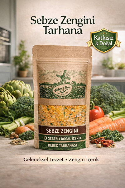 NATURES FOOD 13 Sebzeli Bebek Tarhanası 250 gr | Katkısız Doğal İçerik | Ev Y...