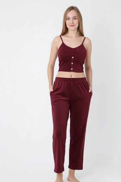NETLY Women's Soft Velvet Winter Sweatpants with Pockets (Altinay)