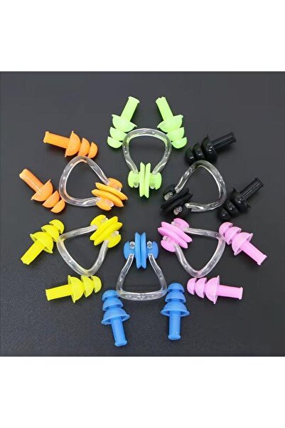 ELEVEN MARKETS مجموعة سدادات الأذن والأنف من إيليفن باي لحمام السباحة