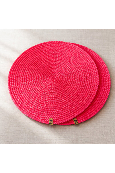 Naspar Red 2 Pieces 32cm Jute Supla / Placemat