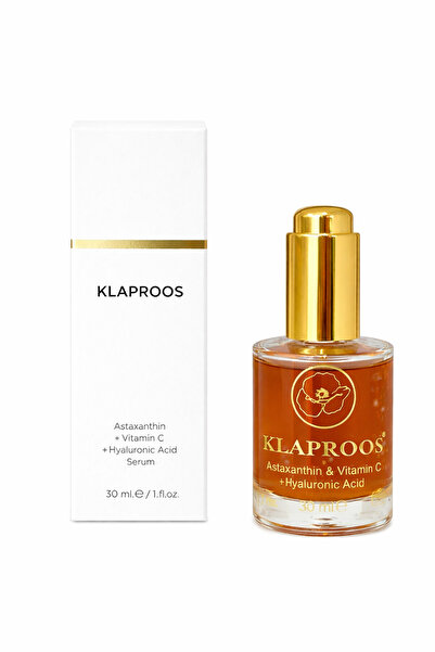 klaproos Astaxanthin + C Vitamini + Hyaluronik Asit Serum 30 ml – Güçlü Aydın...