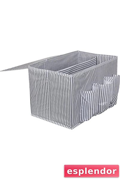 esplendor Useful Bedside Organizer Multi-Purpose Organizer Storage Box (2 Pie...