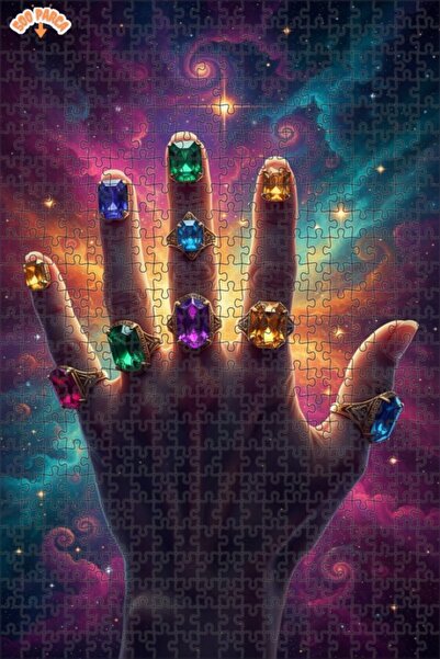 Esranın Dünyası ألغاز أحجار المجرة الغامضة مزدوج الطبقات قطعة من الألغاز الخش...