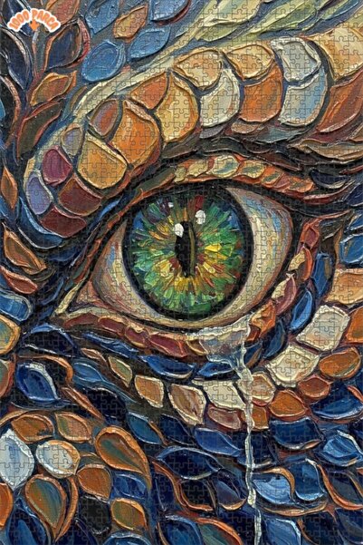 Esranın Dünyası Dragon Eye Oil Painting Lookalike Art 1000 Pieces 70X50