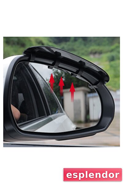 esplendor Araba Ayna Yağmur Koruyucu Siper Karbon Desenli